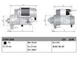 DENSO Starter dsn1208 für LAND ROVER