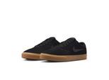 Sneaker NIKE SPORTSWEAR "CHARGE SUEDE", Herren, Gr. 44,5, schwarz, anthrazit, schwarz, gum light braun, Leder, Schuhe Sneaker