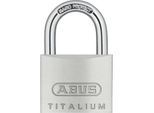 ABUS Zylindervorhängeschloss, 64TI/40 Lock-Tag, VE 12 Stk, silber