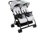 Zwillingsbuggy CHICCO "OHlalà Twin, Silver Cat", Kinder, silber (silber cat), Metall, Polyester, Kinderwagen, Zwillingskinderwagen