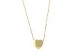 Kette mit Anhänger ADELIA´S "Damen Edelstahl Halskette mit Anhänger Herz", gold (gold, herz), Halsketten, Damen, unbekannt, Edelstahl
