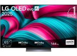 LG OLED-Fernseher "OLED65C5ELB", Energieeffizienz: F (A-G), grau (grau, schwarz), 65, Fernseher, Topseller