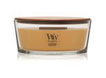 Woodwick Opulent Wood Golden Bourbon geurkaars met een houten lont (hearthwick) 453.6 g