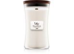 Woodwick Linen geurkaars met een houten lont 609.5 g