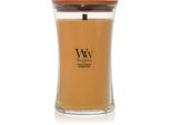 Woodwick Opulent Wood Golden Bourbon geurkaars met een houten lont (hearthwick) 609.5 g