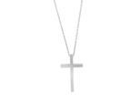 Kette mit Anhänger ADELIA´S "Unisex Edelstahl Halskette mit Anhänger Kreuz", silber (silber, kreuz), Halsketten, Damen, unbekannt, Edelstahl
