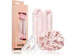 BrushArt Hair Heatless hair curling set krulset Pink