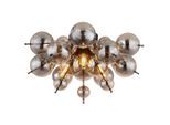 Novel Deckenleuchte, Schwarz, Metall, Glas, 28 cm, Lampen & Leuchten, Innenbeleuchtung, Deckenleuchten