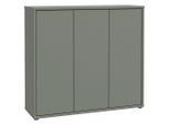 Xora Schuhschrank , Salbeigrün , Kunststoff , 8 Fächer , 109.2x99.1x34.9 cm , Typenauswahl, stehend , Garderobe, Schuhaufbewahrung, Schuhschränke