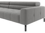 Ecksofa HOME AFFAIRE "Claya, 311 cm breit, L-Form, inkl. Kopfteilverstellung", grau, B:311cm H:71cm T:219cm, 95% Polyester, 5% Nylon, Sofas, Ecksofa, wahlweise elektrischer Sitzvorzug