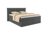 Boxspringbett Lina Anthrazit Ca. 160x200cm 160/200 cm Anthrazit