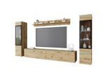 Wohnwand Wohnwand Vera Ii Eiche Artisan Eiche Artisan 240/130/33 cm