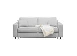 Schlafsofa Agneta Hellgrau Hellgrau Textil