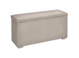 Truhenbank In Beige Webstoff