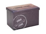 Sitzbox Dunkelbraun 65/40/40 cm
