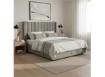 Polsterbett Maya Ca. 180x200 Cm Grau 180/200 cm Grau