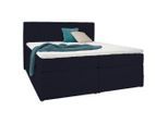 Boxspringbett Simon In Schwarz Ca. 160x200cm 160/200 cm Schwarz