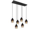 Hängeleuchte Estelle In Schwarz Max. 25 Watt 77/18/120 cm
