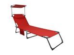 Gartenliege Bindox L Rot