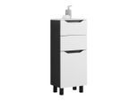 Unterschrank Wave Ii In Schwarz/weiss 40/100/30 cm