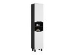 Hochschrank Wave Ii In Schwarz/weiss 40/190/30 cm