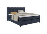 Boxspringbett Carmen C Blau Ca. 160x200cm 160/200 cm Blau