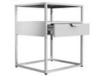 Nachttisch Flokas M 45/55/40 cm Weiss
