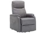 Relaxsessel In Grau Mit Aufstehhilfe Metall, Kunststoff, Textil Grau