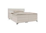 Boxspringbett Bari Creme Ca. 200x200cm 200/200 cm Creme