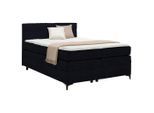 Boxspringbett Bari In Schwarz Ca. 140x200cm 140/200 cm Schwarz