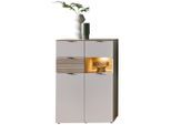 Highboard Memphis Eichefarben/kaschmir 84/125/45 cm 3 Schublade(n)