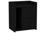Nachttisch Venus 50/60/35 cm Schwarz