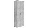 Schrank Multistauraum Betonoptik 70/195/40 cm Grau