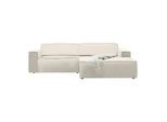 Wohnlandschaft Loft Creme Samt Creme