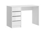 Schreibtisch Emma 110/75/48 cm Weiss Hochglanz