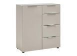 Kommode Siena Kaschmir , 90/99/40 cm , 4 Schublade(n)