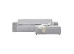Wohnlandschaft Loft Grau Cord Grau