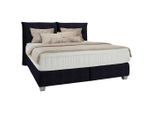 Boxspringbett Fog In Schwarz Ca. 160x200cm 160/200 cm Schwarz