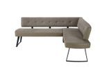 Eckbank Storm Links In Taupe Ca. 220x170cm Metall, Textil Taupe
