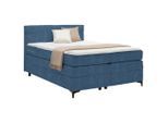 Boxspringbett Bari In Blau Ca. 140x200cm 140/200 cm Blau