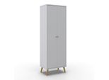 Drehtürenschrank In Weiss "ludo" 60/180/40 cm Weiss