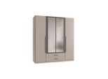 Drehtürenschrank Marburg Graphitfarben/grau/sahara 180/199/58 cm Graphitfarben, Grau, Sahara