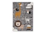 Kinderteppich Zoo 2 In Grau Ca. 160x230cm 160/230 cm