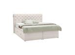 Boxspringbett Belano Creme Ca. 160x200cm 160/200 cm Creme