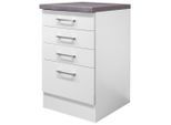 Schubkastenunterschrank Weiss