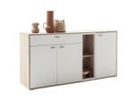 Sideboard Santerno Weiss/eichefarben 168/85/44 cm 1 Schublade(n)