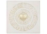 Wanddeko Golden Eye Weiss/goldfarben Ca. 90x90cm 90/3/90 cm