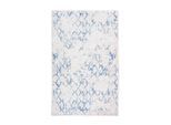 Flachwebeteppich Peron 400 Weiss / Blau 120/180 cm