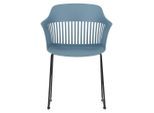 Gartenstuhl New York In Blau Metall, Kunststoff Blau