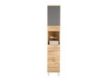 Hochschrank Eichefarben/anthrazit 35/194/33 cm